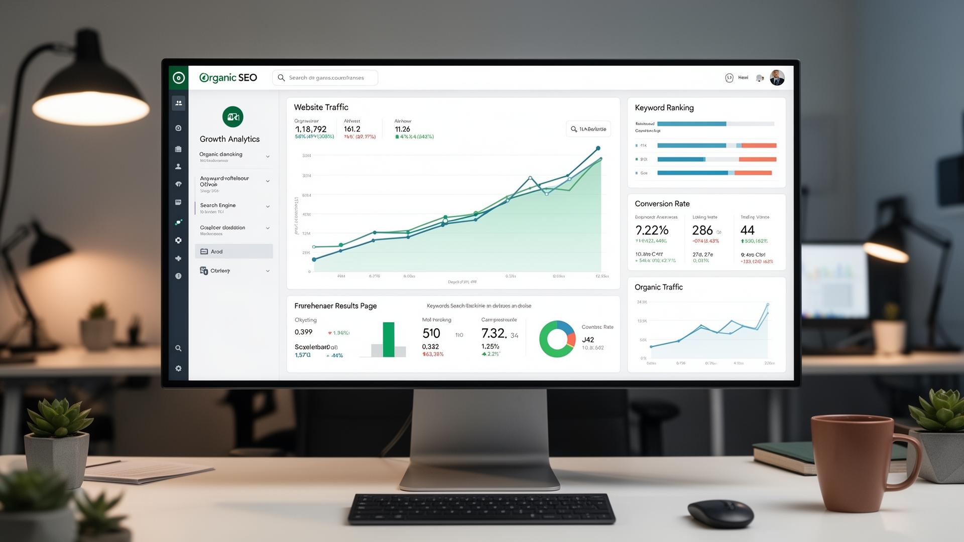 Organic website growth through SEO services